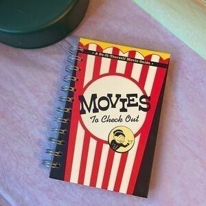 $5 DEAL Movies To Check Out Book NWOT Movie Tracker Spiral Book
